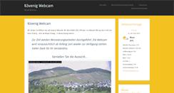 Desktop Screenshot of koevenig-webcam.de